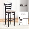 Costway Set of 4 Bar Stools 31'' Kitchen Dining Chairs with Ergonomic Backrest & Footrest - 3 of 4
