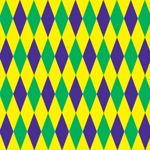 Beistle Mardi Gras Harlequin Backdrop, 4' x 30', (1/Pkg) Multicolored - 1 of 1