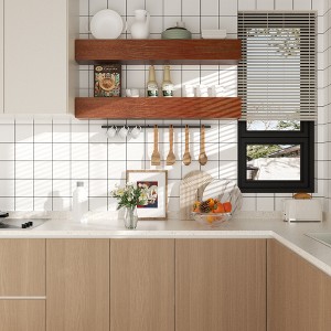 Set of 2 Wood Decorative Wall Shelf - 1 of 4