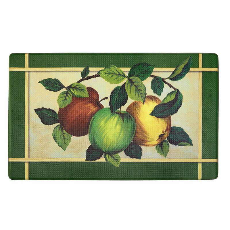 GoodGram Country Apple Orchard Plaid Memory Foam Anti-Fatigue Kitchen Floor Mat - 18 in. W x 30 in. L, 1 of 2