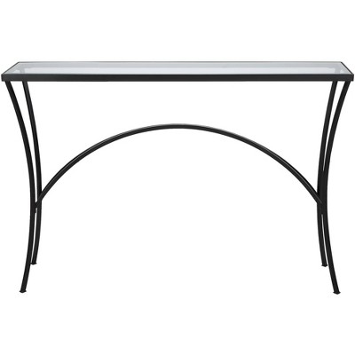 Uttermost Alayna 48" Wide Black Rectangular Console Table