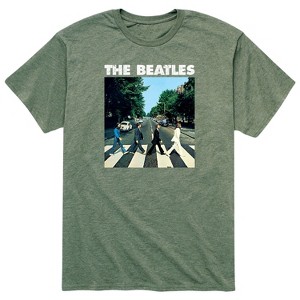 Men's - The Beatles - Abbey Road Album Cover with Logo Short Sleeve Graphic T-Shirt - 1 of 4