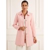 INSPIRE CHIC Women's Turn Down Collar Single Breasted Winter Outwear Overcoat - 2 of 4