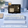MaseiKar B87 Wireless Mechanical Keyboard,QMK/VIA Programmable,TKL Layout 87 Keys,BT/2.4G/USB-C,Hot Swap Gasket Mount RGB Backlit - 3 of 4