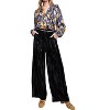 Women's Ice Velvet Wide Pants - Easel - 3 of 3