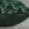 LISM 18"x 18" Christmas Tree Decorative Faux Fur Pillow Covers Set of 2 - 3 of 4