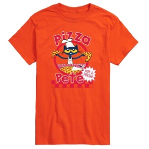 Men's - Pete the Cat - Papa Petes Pizza Short Sleeve Graphic T-Shirt - 1 of 4