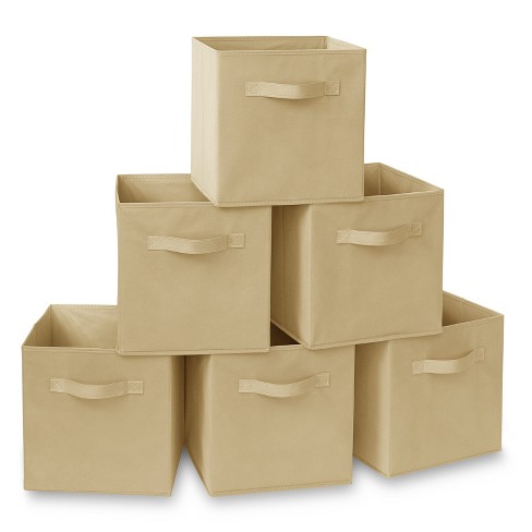 Hastings Home 8-Piece Set of Storage Cubes Beige