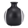 Sagebrook Home Ceramic Vase - Round Abstract Vase - Contemporary Home or Office Decor - image 3 of 4