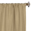 Classic Linen Design Room Darkening Semi-Blackout Curtains, Set of 2 by Blue Nile Mills - 2 of 4