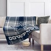 NFL Dallas Cowboys Plaid Oversized Ultra Cozy Throw Blanket - 2 of 3