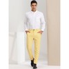 INSPIRE CHIC Men's Houndstooth Geometric Printed Color Block Dress Pants - 3 of 4