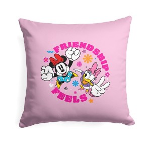 Disney Mickey Mouse Friendship Feels Throw Pillow 18x18 Inches - 1 of 3