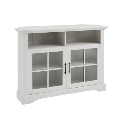 Tasi Traditional Windowpane Corner Tv 