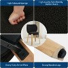 Cute Vanity Chair with Love Backrest, Modern Makeup Vanity Stool Teddy Fabric for Dressing Home Office Bedoom Dinning Room and Living Room - 3 of 4