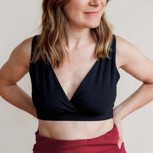 Of An Origin  Organic Cotton Stretch Cross Front  Nursing Bralette, Original Colors - 1 of 4