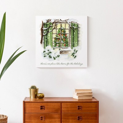 Home for the Holidays Earth Tone Canvas Wall Art