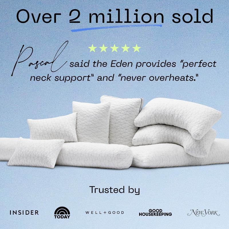 Coop Home Goods The Eden - Adjustable Memory Foam Pillow for Cool Sleepers, 3 of 17