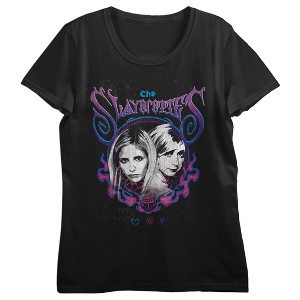 Buffy The Vampire Slayer Slayerettes Crew Neck Short Sleeve Women's Black T-shirt - 1 of 3