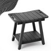 Arceso Shower Bench,  18 Inch HDPS Shower Seat with Storage Shelf, Waterproof Shower Chair, Non-Slip Shower Stool for Elderly, Disabled, Seniors - 2 of 4