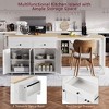 74.5" Extendable Dining Table, Kitchen Island on Wheels, with Spice Rack, 2 Drawers and 4 Door Cabinet, for Kitchen, Dining Room - 4 of 4