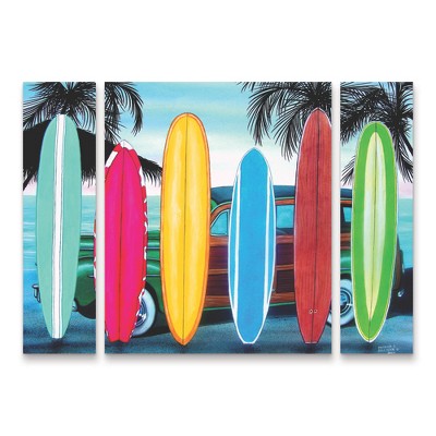 "Woody & Surfboards" Outdoor Canvas