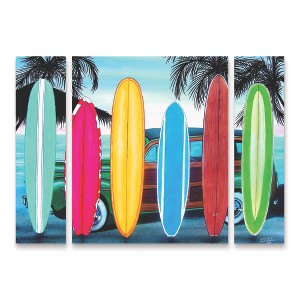 "Woody & Surfboards" Outdoor Canvas - 1 of 3