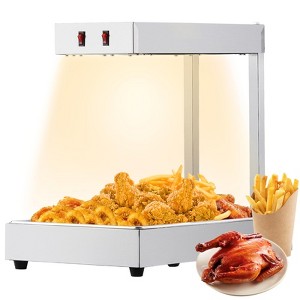 French Fry Food Warmer, 560W Electric Stainless Steel Warming Light Dump Station, Commercial Food Heating Lamp, Countertop Fries Food Warmer - 1 of 4