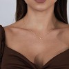 Delicate Heart Pendant Necklace, 14K Gold Plated Dainty Chain, Gift for Women - 2 of 4