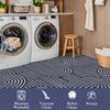 Large Washable Area Rug Modern Abstract Striped Carpet for Living Room Bedroom Dining Room Office, Non-Slip Low-Pile Easy Care - 4 of 4