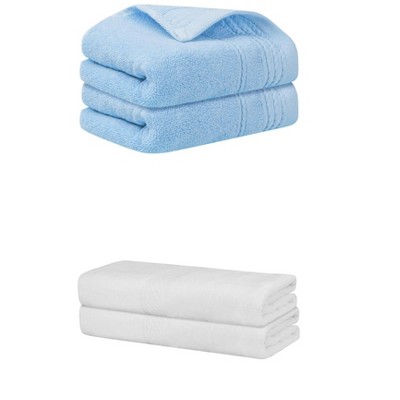 REGALWOVEN Cotton Absorbent Soft Bath Hand Cloths Towels 2 Piece Sets