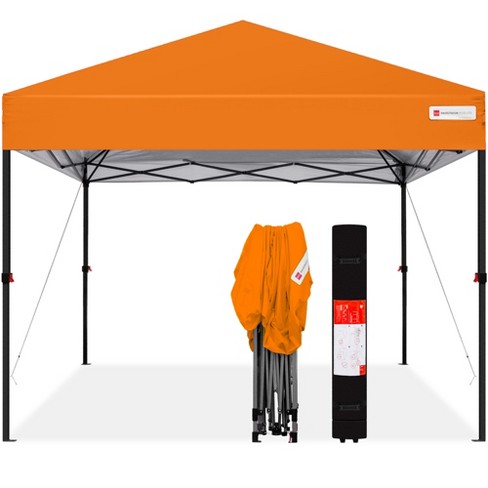 Best Choice Products 10x10ft Easy Setup Pop Up Canopy Instant Portable Tent  W/ 1-button Push, Carry Case - Orange : Target