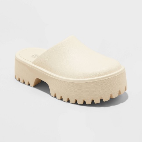 Women's Brooke Mules - Wild Fable™ Off-white 12 : Target