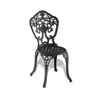 SKRAN Cast Aluminum Patio Dining Chair Set, Set of 2 with Black Frame, Rust Resistant and Weather Proof Outdoor Furniture - 4 of 4