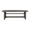 Keystone Ii Rustic Farmhouse Counter Height Dining Table Gray - Treasure Trove: Pine Material, Seats 6, Rectangular Shape - 2 of 4