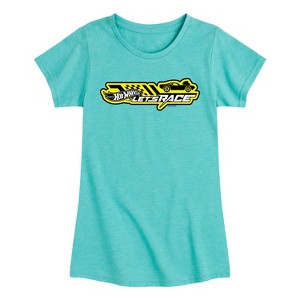 Girls' - Hot Wheels - Horizontal Chest Fitted Short Sleeve Graphic T-Shirt - 1 of 4