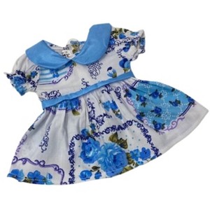 Doll Clothes Superstore Blue Flower Dress Fits 14 Inch Baby Alive And Little Baby Dolls - 1 of 4