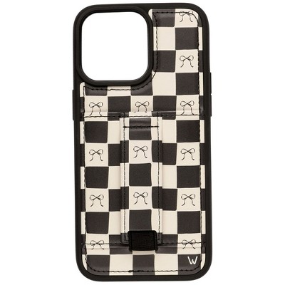 Walli Cases Bow Noir Phone Case with Wallet and Finger Strap
