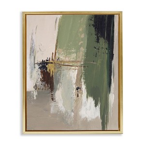Stupell Industries Green & Tan Brush Strokes, 21" x 17" - 1 of 4