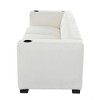 Christopher Knight Home Juvina Modern 80" Upholstered 3 Seater Sofa with USB Ports and Cup Holders - 4 of 4