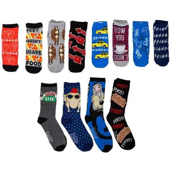 Hypnotic Socks Friends Mens 12 Days of Socks in Advent Gift Box | Set A