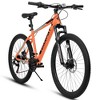 Mountain Bike, 26 Inch Bike Shock Absorption Front Suspension 21 Speed Drivetrain Aluminium Frame Dual Disc Brake Mountain Bike For Men And Women - 3 of 4
