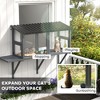 Wooden Cat Catio, Outdoor Cat Enclosure Window Perch with Jumping Platform, for Safely Enjoying Outdoor Sights - 4 of 4