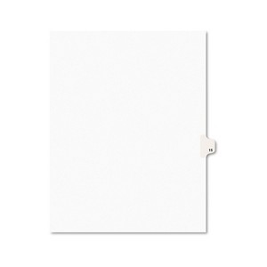 Avery-Style Legal Exhibit Side Tab Divider Title: 15 Letter White 25/Pack 11925 - 1 of 4