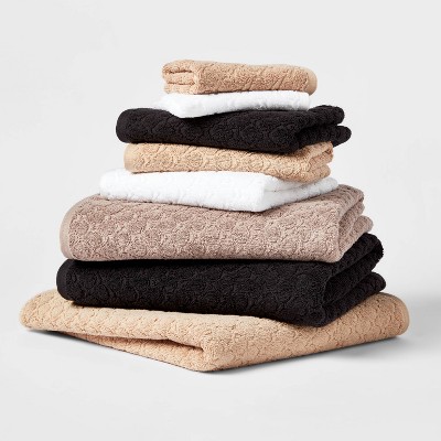 Image of 6pk Textured Bath Towel Set - Threshold™