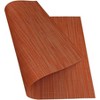 Aoibox Set of 6 Heat-Resistant Washable Woven Vinyl Placemats for Dining Table, Easy to Clean, Stylish Orange Design - 3 of 4