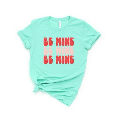 Simply Sage Market Women's Be Mine Bold Distressed Short Sleeve Graphic Tee