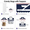 Big Dot of Happiness Batter Up Baseball DIY Baby Shower or Birthday Party Clear Goodie Favor Bag Labels Candy Bags with Toppers Set of 24 - 3 of 4