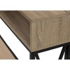 Sapphtopaz Modern Console Table with 3 Open Shelves Narrow Entryway Table with X Design Metal Legs Accent TV Stands for Living Room,Entryway - 4 of 4