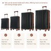 YONWAY Luggage Set 5 Piece Expandable Lightweight ABS Hardshell Suitcases with Wheels - 3 of 4